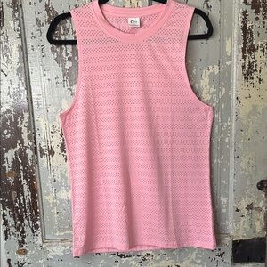 ZYIA Light Pink Perforated Tank Top